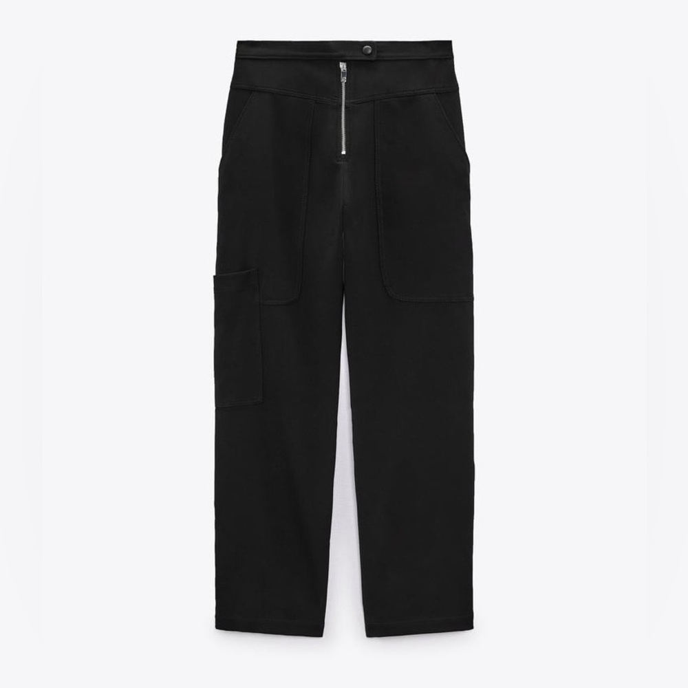 High Waisted Zipper Pants
